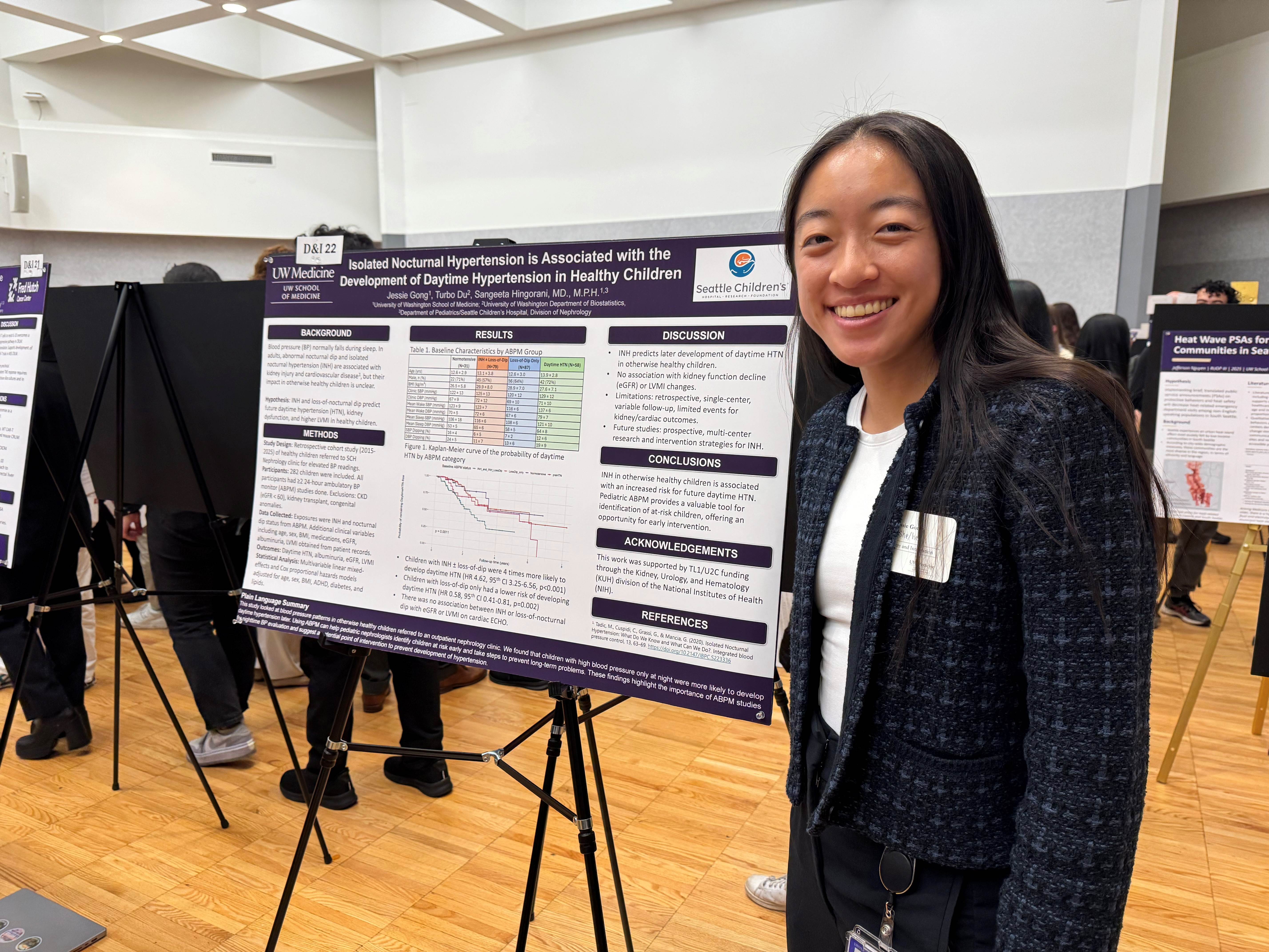 Jessie Gong presenting Scientific Poster