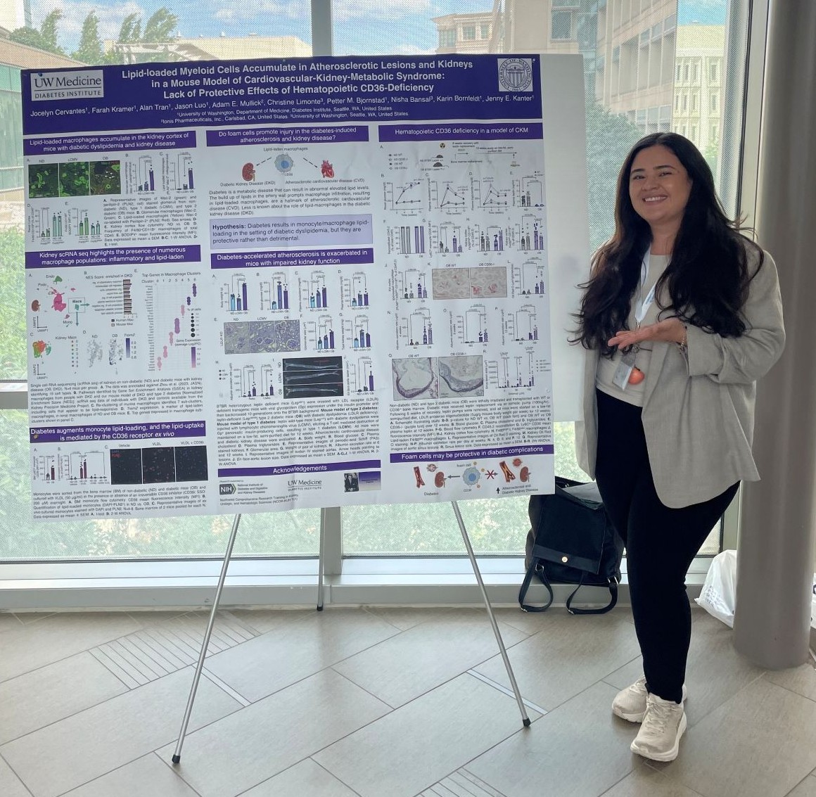 Jocelyn Cervantes presenting poster at May 2025 National Conference.